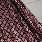 XU00132 Sweetheart Off-Shoulder Sequin Ball Gown - Fabric Detail - Pink and Rose Pink diamond sequin pattern