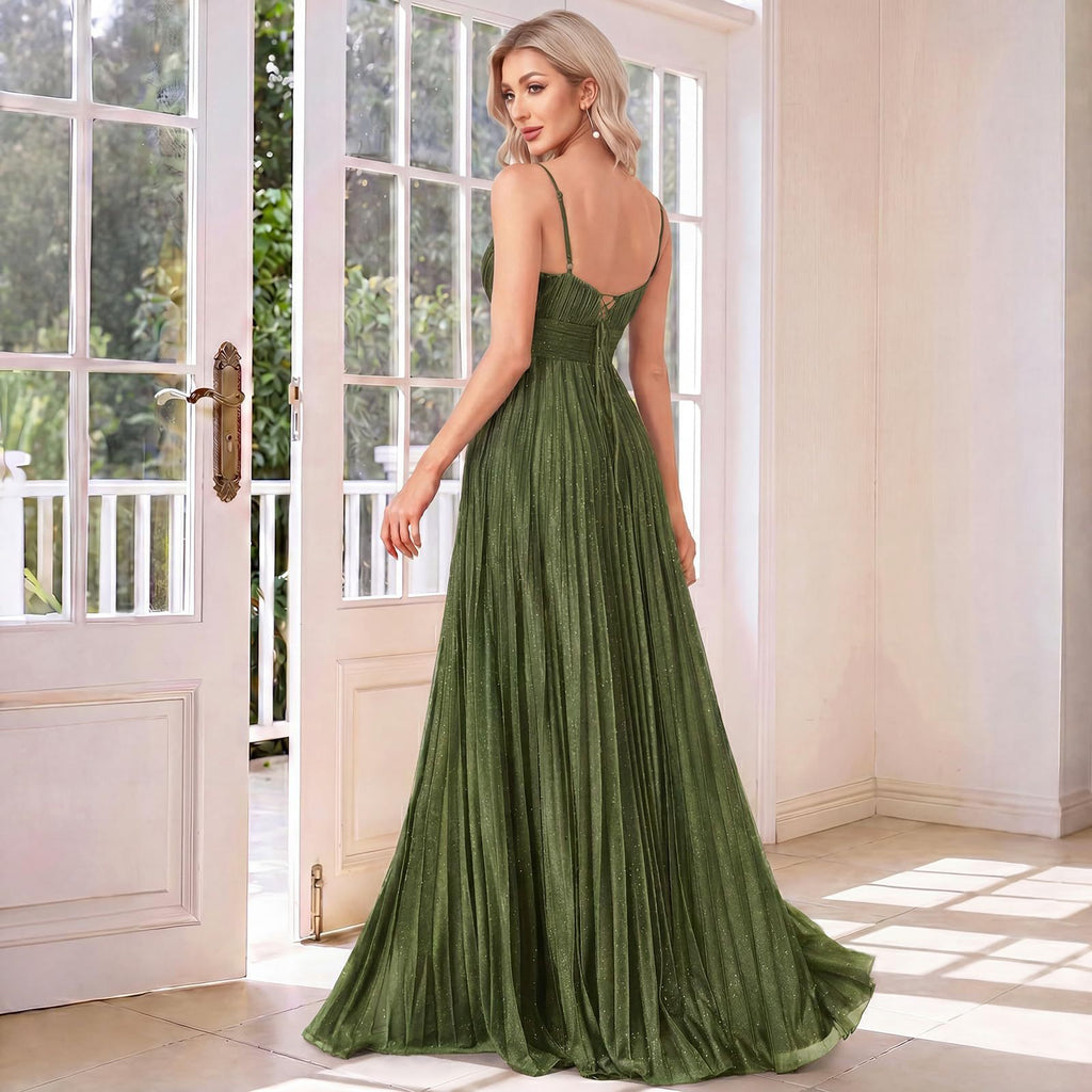 XU00155 - Sage Green Lace-Up Back