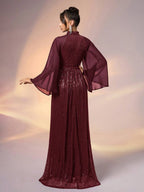 XU00153 - Burgundy Back Full Length