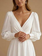 Pearl Embellished Lantern Sleeve Cuff Detail