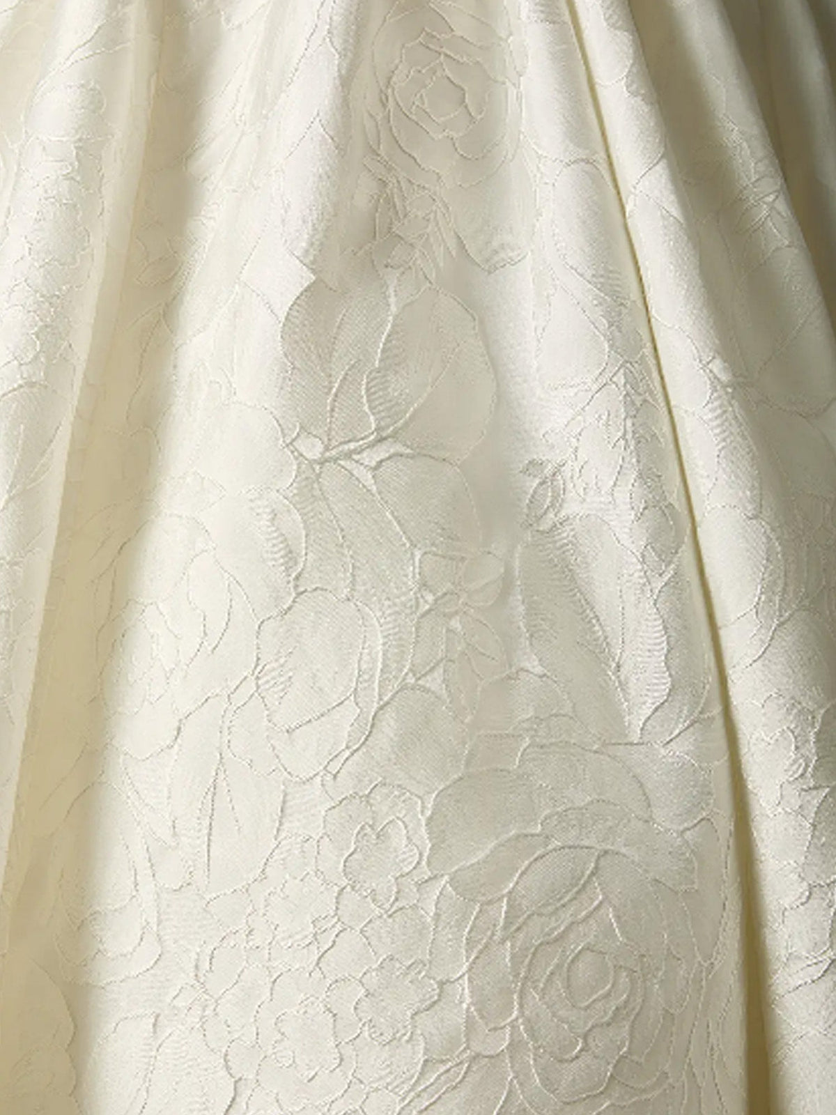 Floral Jacquard Fabric Close-up